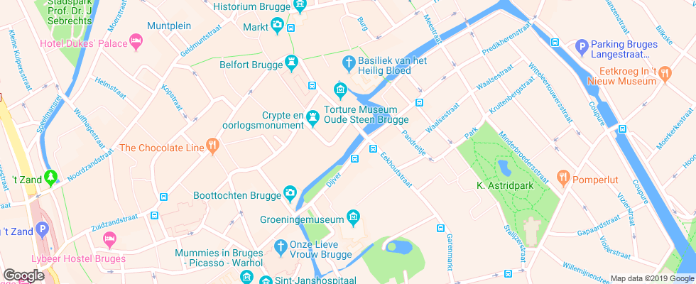 Отель De Orangerie на карте Бельгии