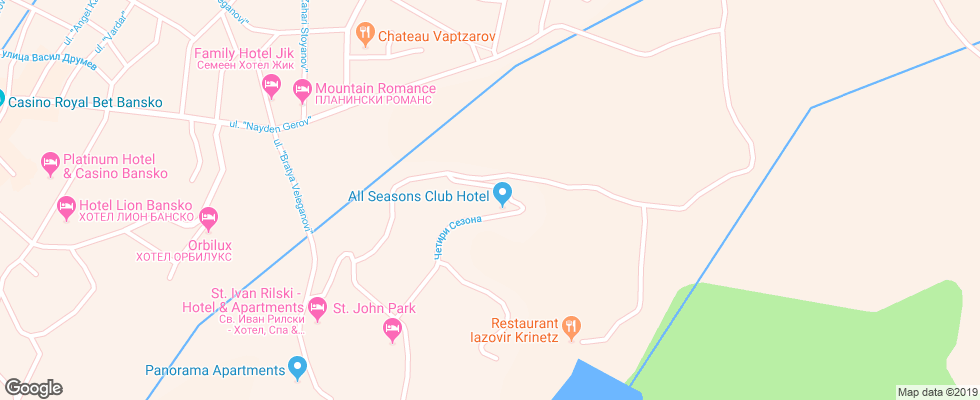 Отель All Seasons Club Apt на карте Болгарии