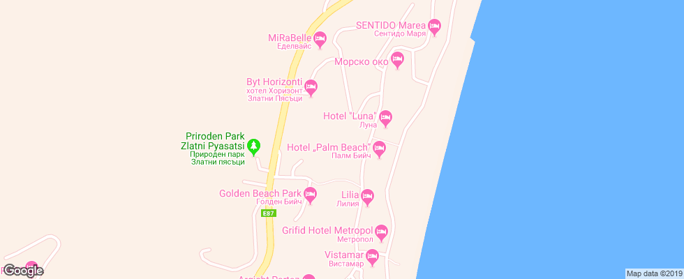 Отель Bendita на карте Болгарии