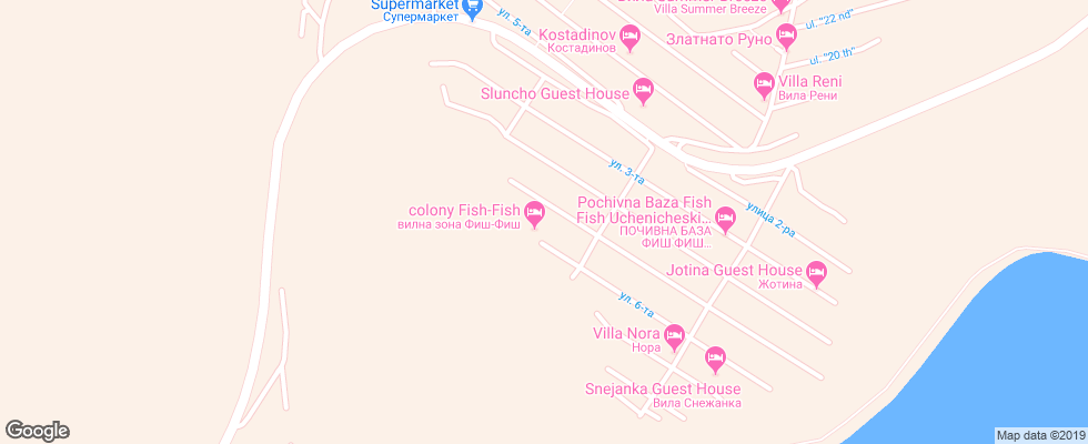 Отель Exotica на карте Болгарии