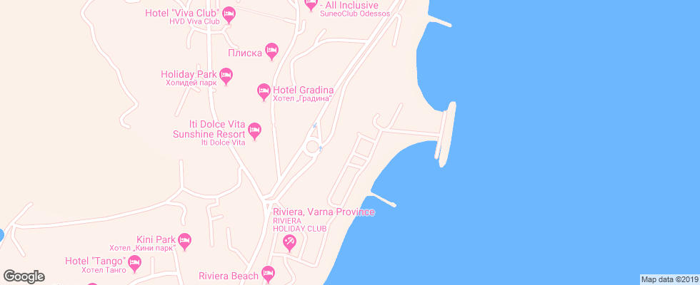 Отель Lotos на карте Болгарии