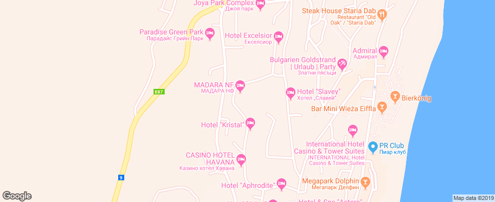 Отель Madara на карте Болгарии