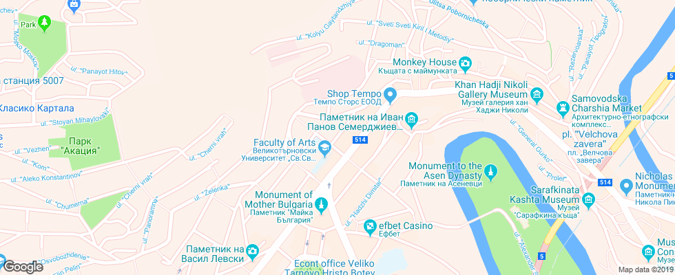 Отель Premier на карте Болгарии