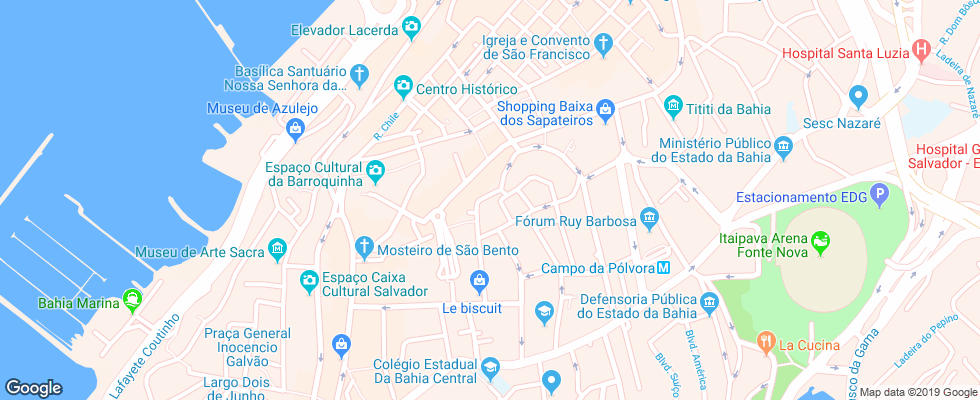 Отель A Casa Das Portas Velhas на карте Бразилии