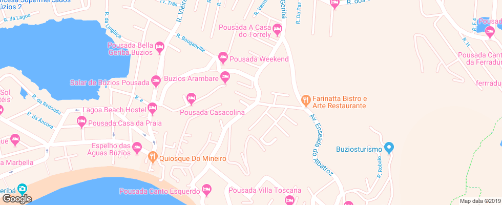 Отель A Casa Do Torrely на карте Бразилии