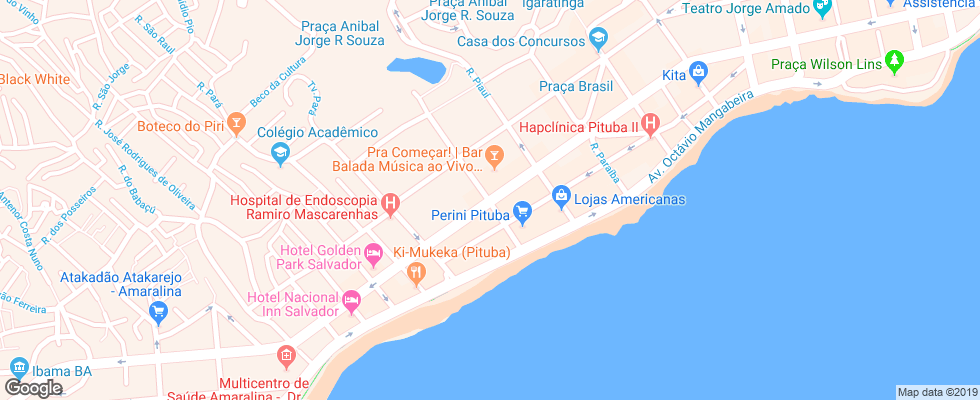 Отель Absolutte на карте Бразилии