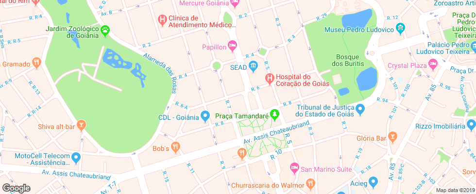 Отель Address West Side Hotel Residence на карте Бразилии