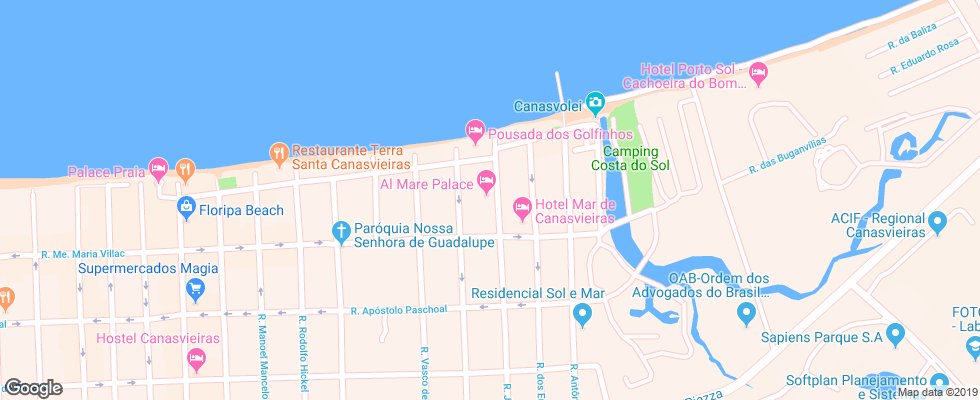 Отель Al Mare Hotel на карте Бразилии