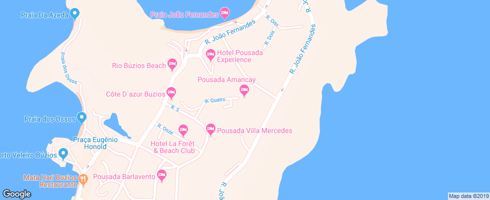 Отель Amancay на карте Бразилии