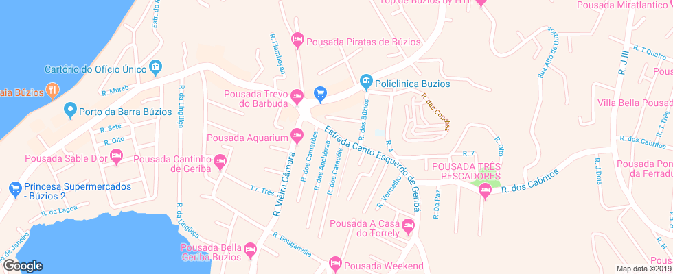 Отель Arambare на карте Бразилии