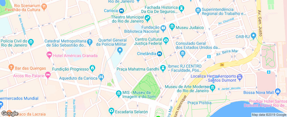 Отель Atlantico Business Centro на карте Бразилии