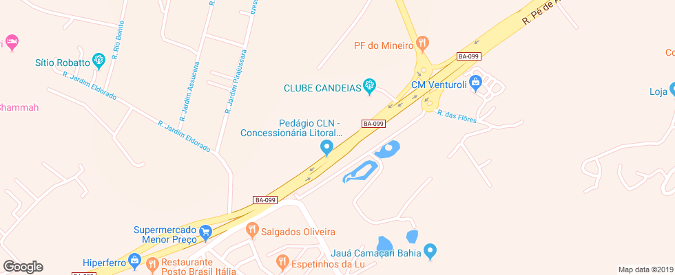 Отель Costa Do Sauipe Park на карте Бразилии