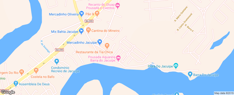 Отель Costa Do Sauipe Premium на карте Бразилии