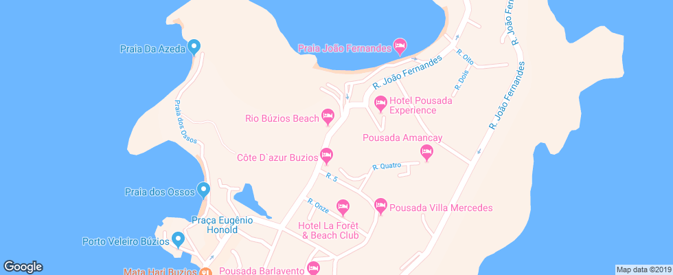 Отель Ilha Branca Inn на карте Бразилии