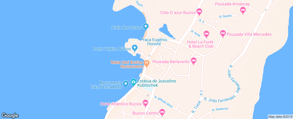 Отель Insolito Hotel Boutique & Spa на карте Бразилии