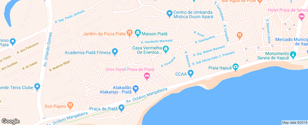 Отель Itapoa Praia на карте Бразилии