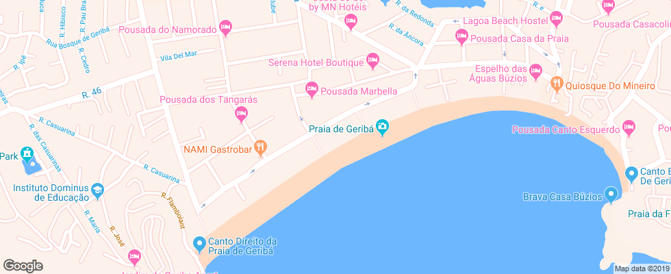 Отель La Borie на карте Бразилии