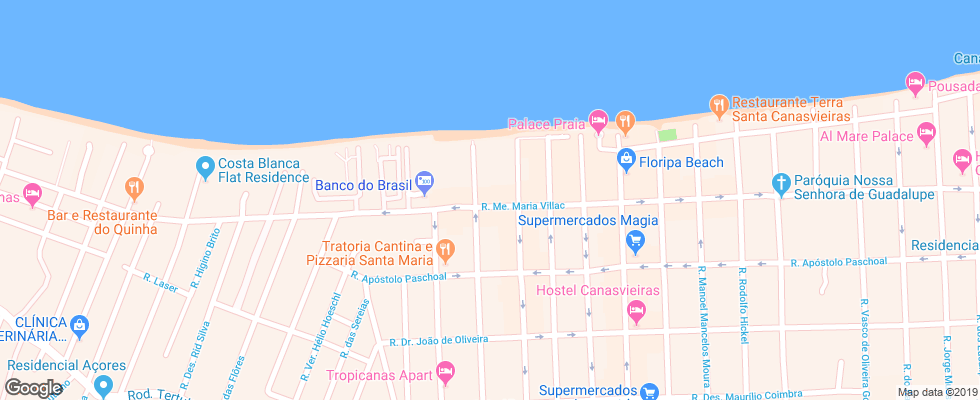 Отель Luisa Palace Hotel на карте Бразилии