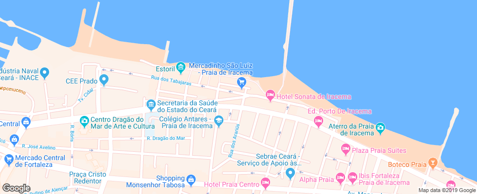 Отель Maredomus на карте Бразилии