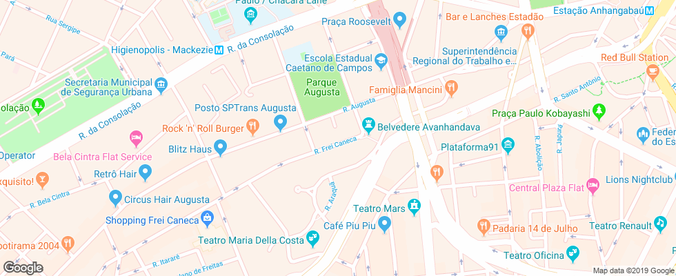 Отель Pergamon на карте Бразилии