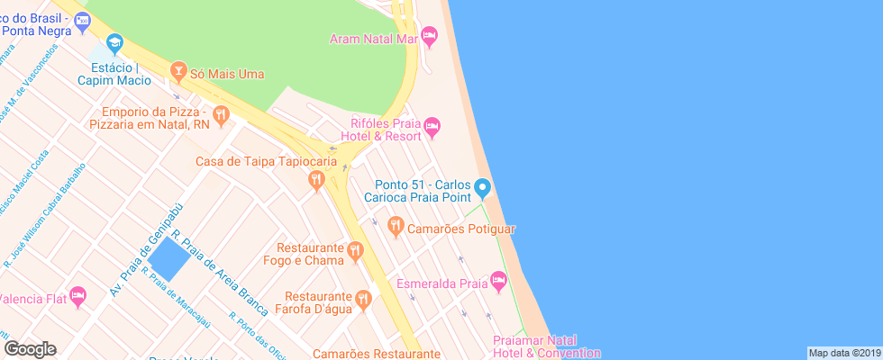 Отель Pontalmar Praia на карте Бразилии