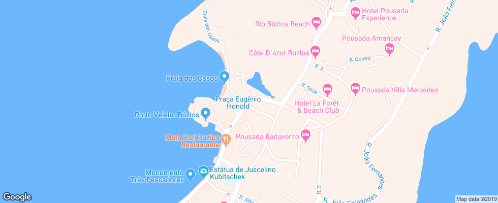 Отель Portobello Resort на карте Бразилии