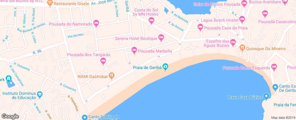 Отель Pousada Blue Marlin на карте Бразилии