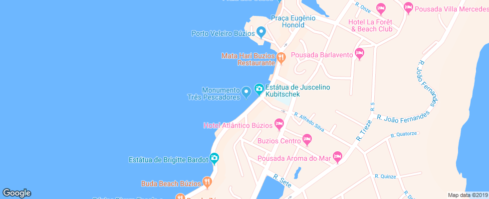 Отель Pousada Byblos на карте Бразилии