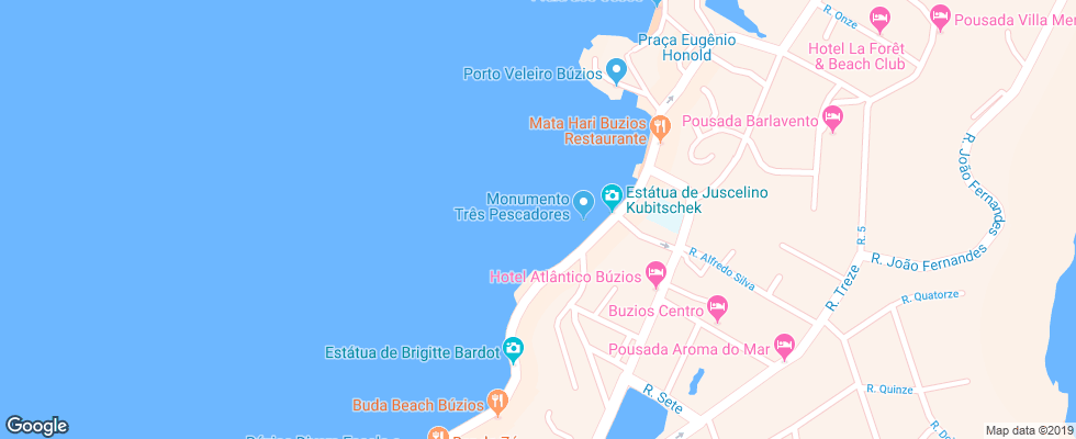 Отель Pousada Dos Reis на карте Бразилии