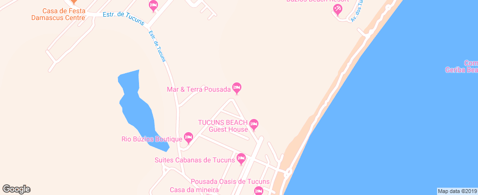 Отель Pousada Mar E Terra на карте Бразилии