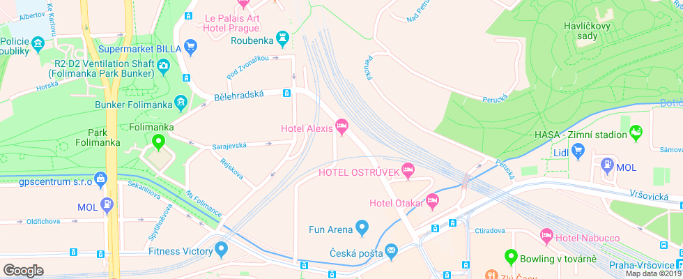 Отель Alexis на карте Чехии