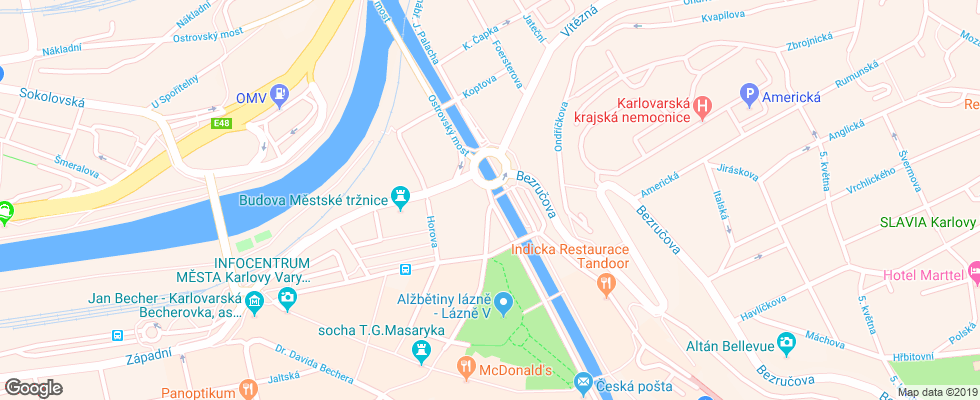 Отель Alisa на карте Чехии