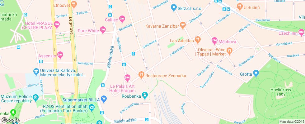Отель Ametyst на карте Чехии