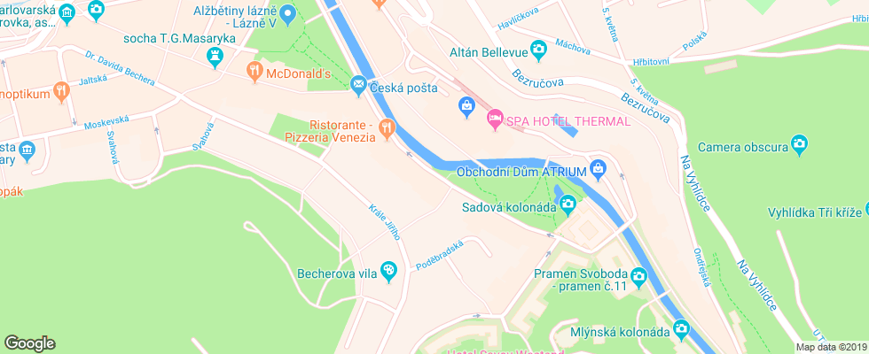Отель Apartments De Lux на карте Чехии