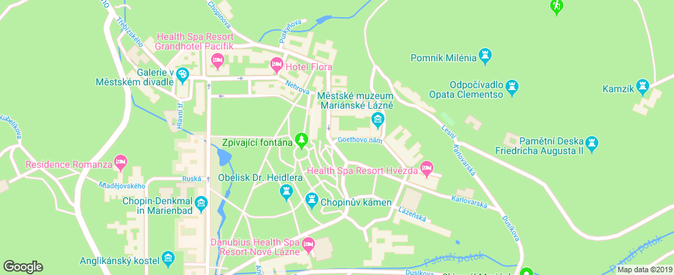 Отель Belvedere Ml на карте Чехии