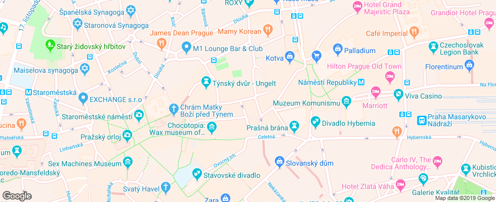 Отель Buddha-Bar на карте Чехии