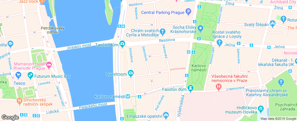 Отель La Ballerina на карте Чехии