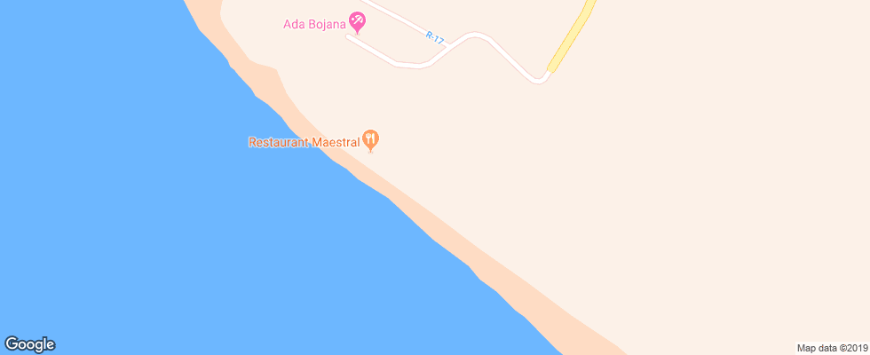 Отель Ada Bojana Apt на карте Черногории