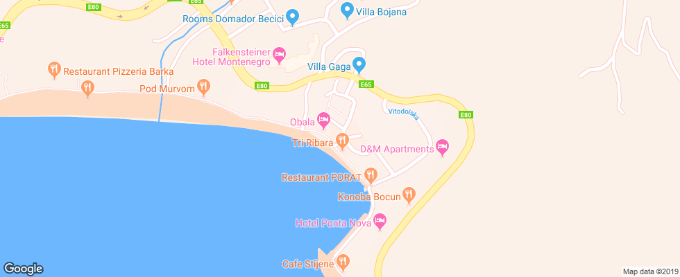 Отель Aleksandar Rafailovichi на карте Черногории