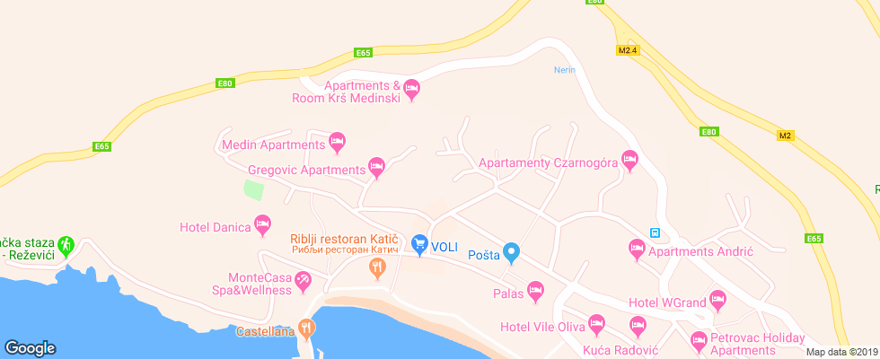 Отель Casa Di Oliveto Apt на карте Черногории