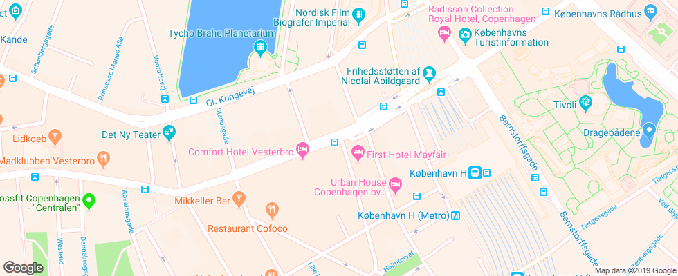 Отель Best Western Hotel Hebron на карте Дании