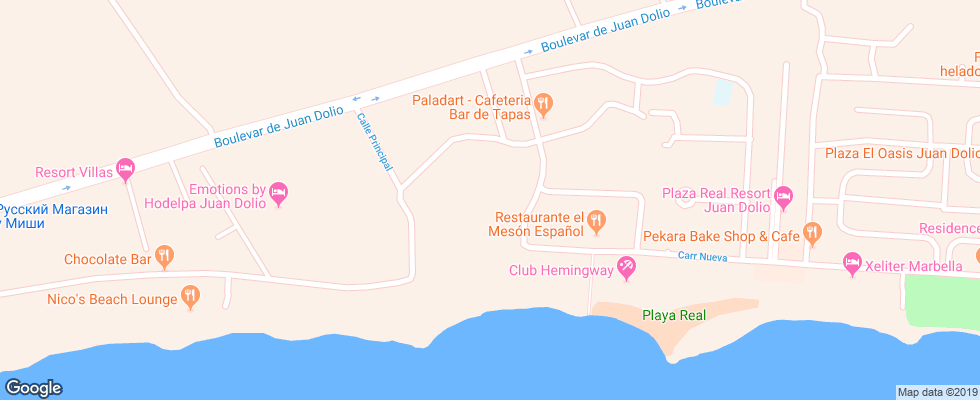 Отель Barcelo Capella Beach на карте Доминиканы