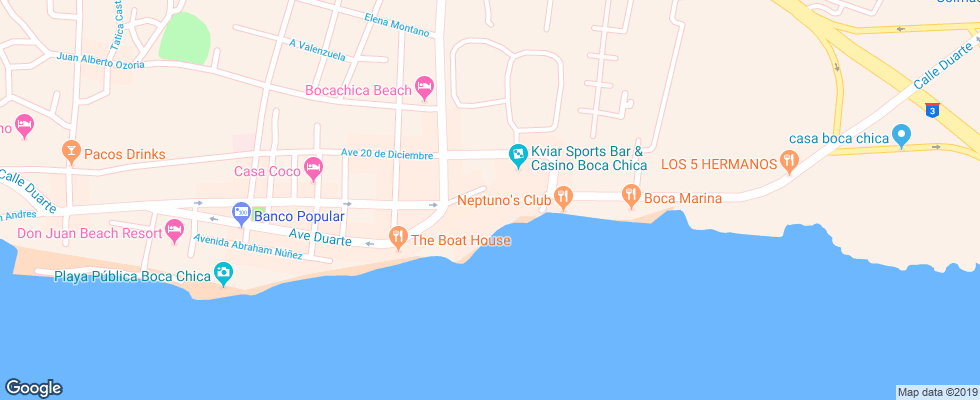 Отель Be Live Experience Hamaca Garden на карте Доминиканы
