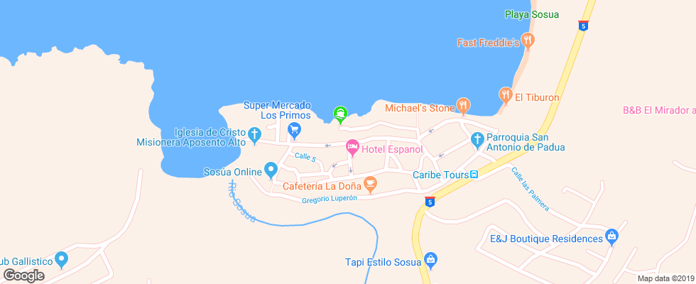 Отель Playa Dorada Beach House By Faranda Hotels на карте Доминиканы
