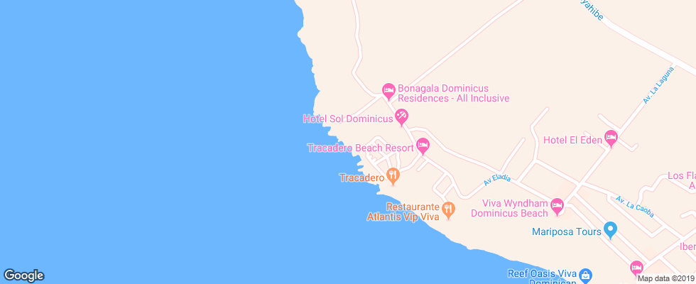 Отель Whala! Bayahibe на карте Доминиканы
