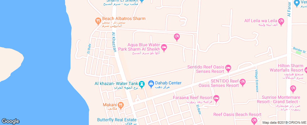 Отель Albatros Aqua Blu Resort на карте Египта