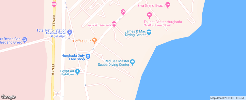 Отель Albatros White Beach Resort на карте Египта