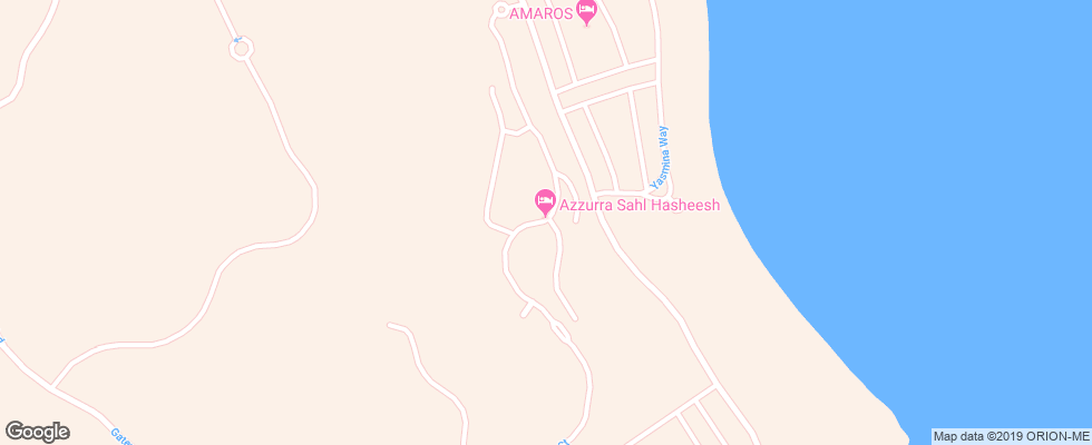 Отель Azzurra Sahl Hasheesh на карте Египта