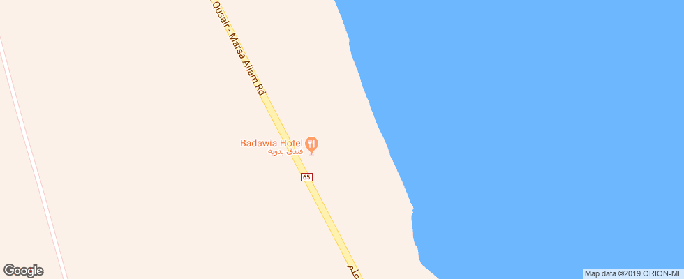 Отель Badawia Resort на карте Египта