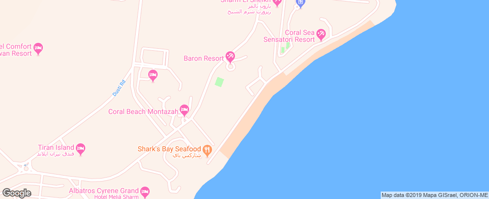 Отель Baron Resort на карте Египта